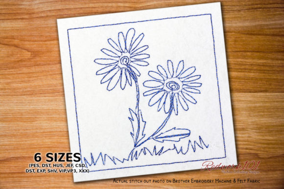 Beautiful Daisy Flowers Redwork: A Hands-On Review