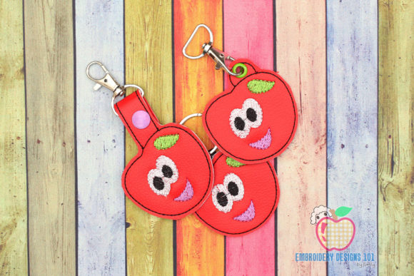 Cartoon Juicy Cherry Keyfob Keychain ITH: A Designer's Take