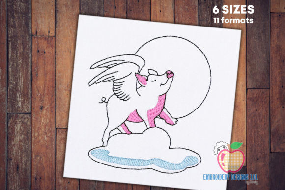 Flying Pig on Cloud Quick Stitch: A Designer’s Take