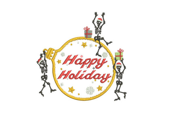Funny Skeletons Embroidery