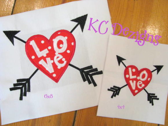 Love Heart with Arrow Valentine Applique – A Craft Fair Review