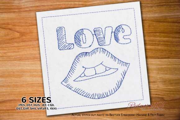 Love Lips Redwork: Real Project Review