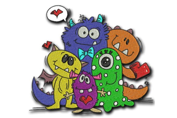 Love Monsters Embroidery Design Review