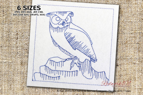 Minnesota Great Horned Owl Redwork: Designer Review